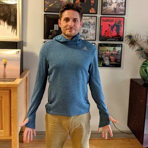 Adidas Long Sleeve Sport Shirt with Hood